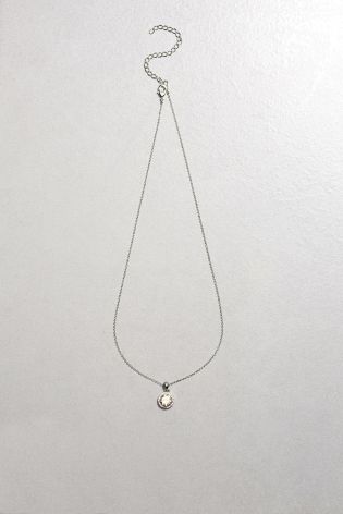 Platinum Plated Jewelled Necklace